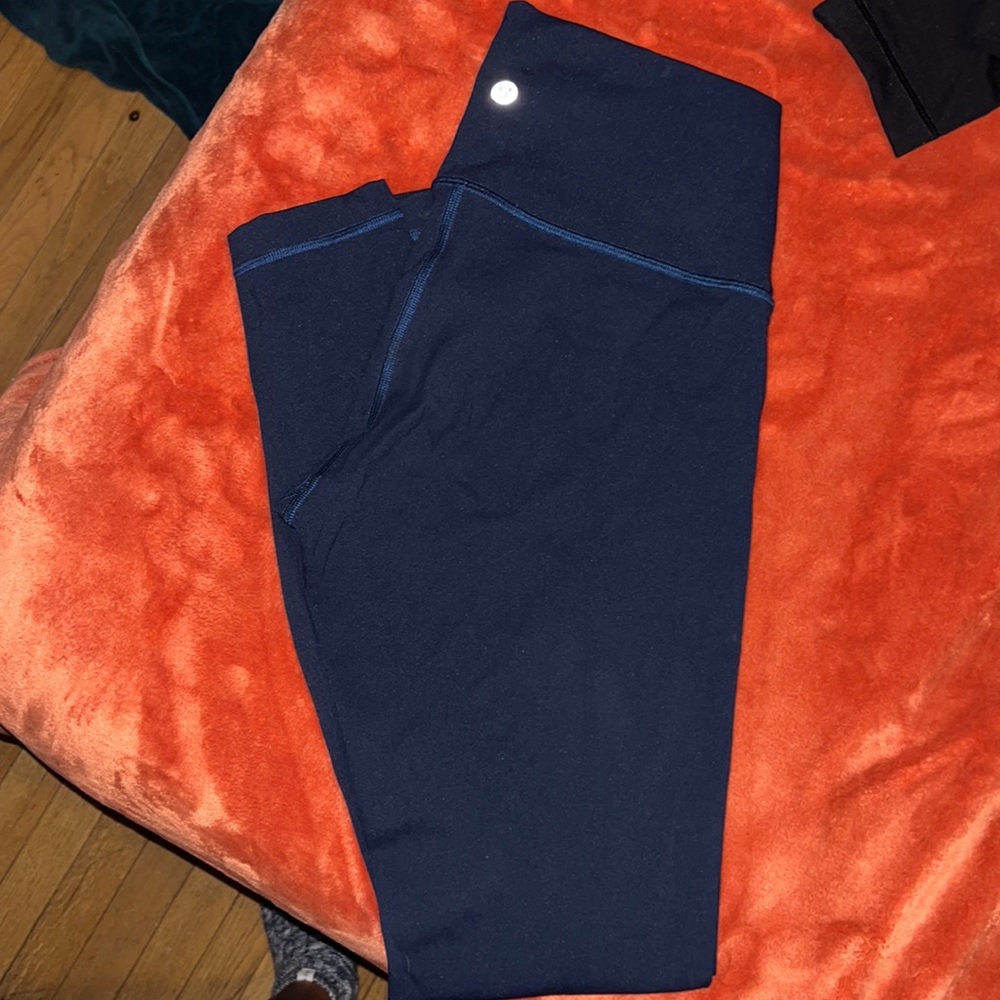 Navy lululemon invigorate leggings